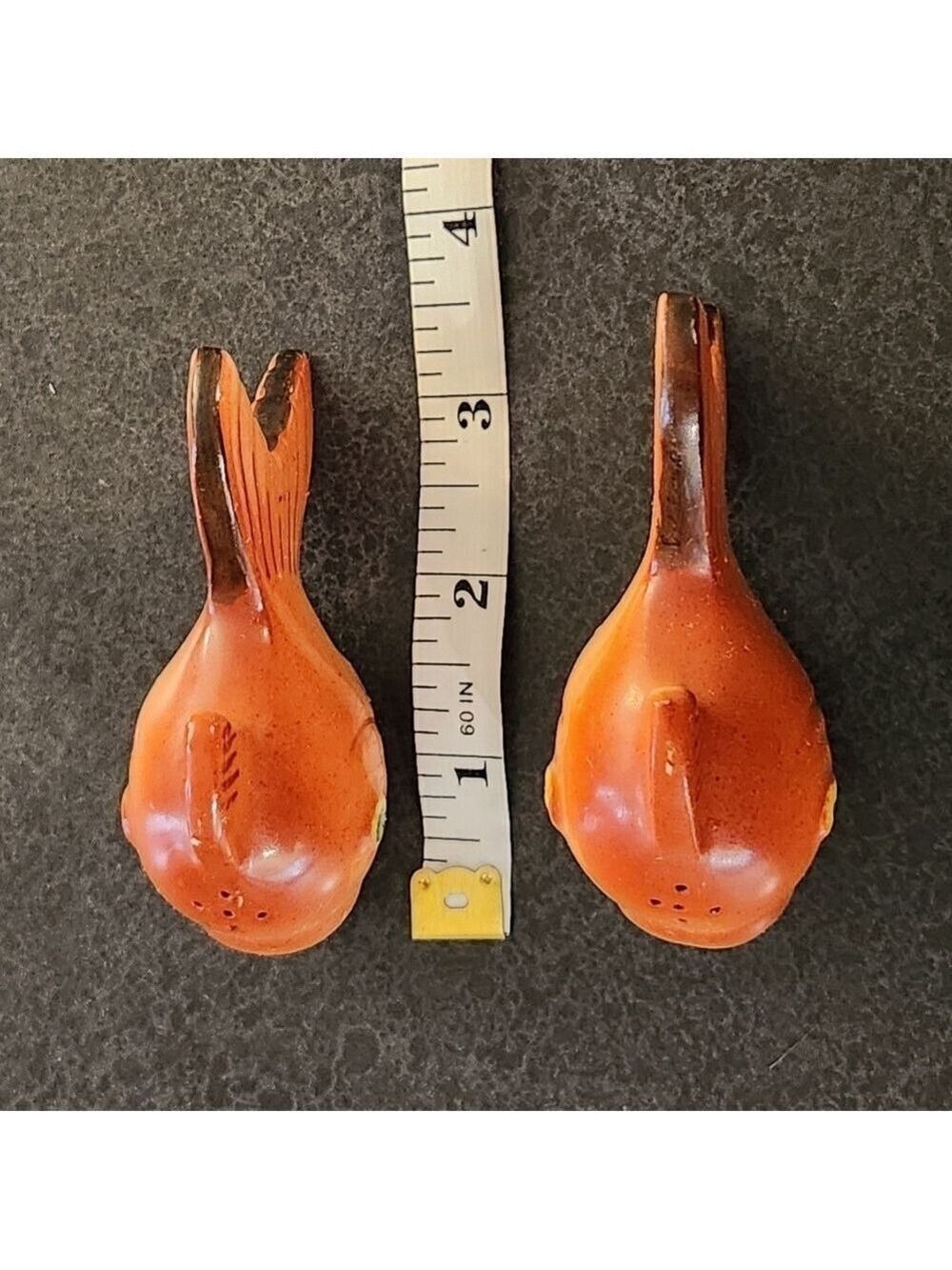 Rare Vintage Ceramic Koi Fish Salt And Pepper Shakers - Picture 8 of 9